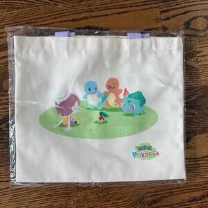 Pokemon Pokopia Mini Canvas Tote Bag In Hand Factory Sealed!!